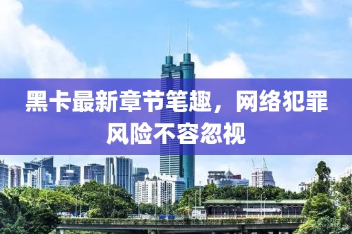 黑卡最新章節(jié)筆趣，網(wǎng)絡(luò)犯罪風(fēng)險(xiǎn)不容忽視