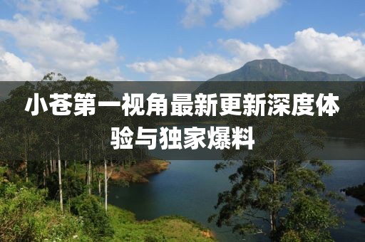 小蒼第一視角最新更新深度體驗(yàn)與獨(dú)家爆料