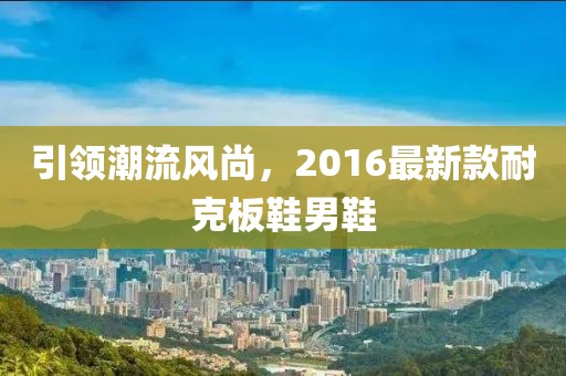 引領(lǐng)潮流風(fēng)尚，2016最新款耐克板鞋男鞋