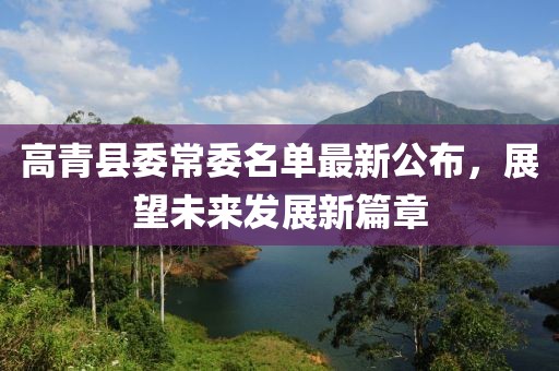 高青縣委常委名單最新公布，展望未來發(fā)展新篇章