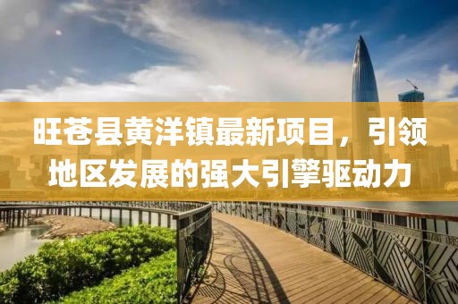 旺蒼縣黃洋鎮(zhèn)最新項目，引領地區(qū)發(fā)展的強大引擎驅動力