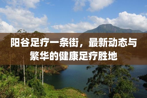 陽谷足療一條街，最新動態(tài)與繁華的健康足療勝地