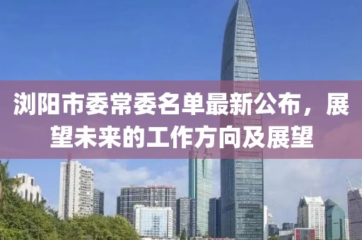 瀏陽市委常委名單最新公布，展望未來的工作方向及展望