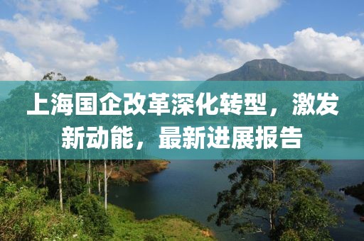 上海國(guó)企改革深化轉(zhuǎn)型，激發(fā)新動(dòng)能，最新進(jìn)展報(bào)告