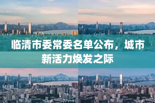 臨清市委常委名單公布，城市新活力煥發(fā)之際
