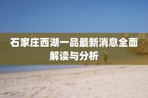 石家莊西湖一品最新消息全面解讀與分析