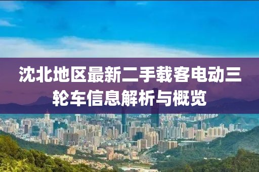 沈北地區(qū)最新二手載客電動三輪車信息解析與概覽