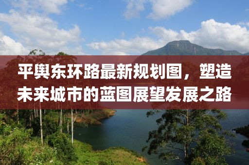 平輿東環(huán)路最新規(guī)劃圖，塑造未來城市的藍(lán)圖展望發(fā)展之路