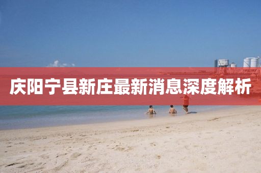 慶陽寧縣新莊最新消息深度解析