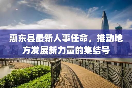 惠東縣最新人事任命，推動地方發(fā)展新力量的集結(jié)號
