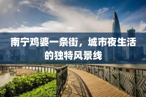 南寧雞婆一條街，城市夜生活的獨特風景線